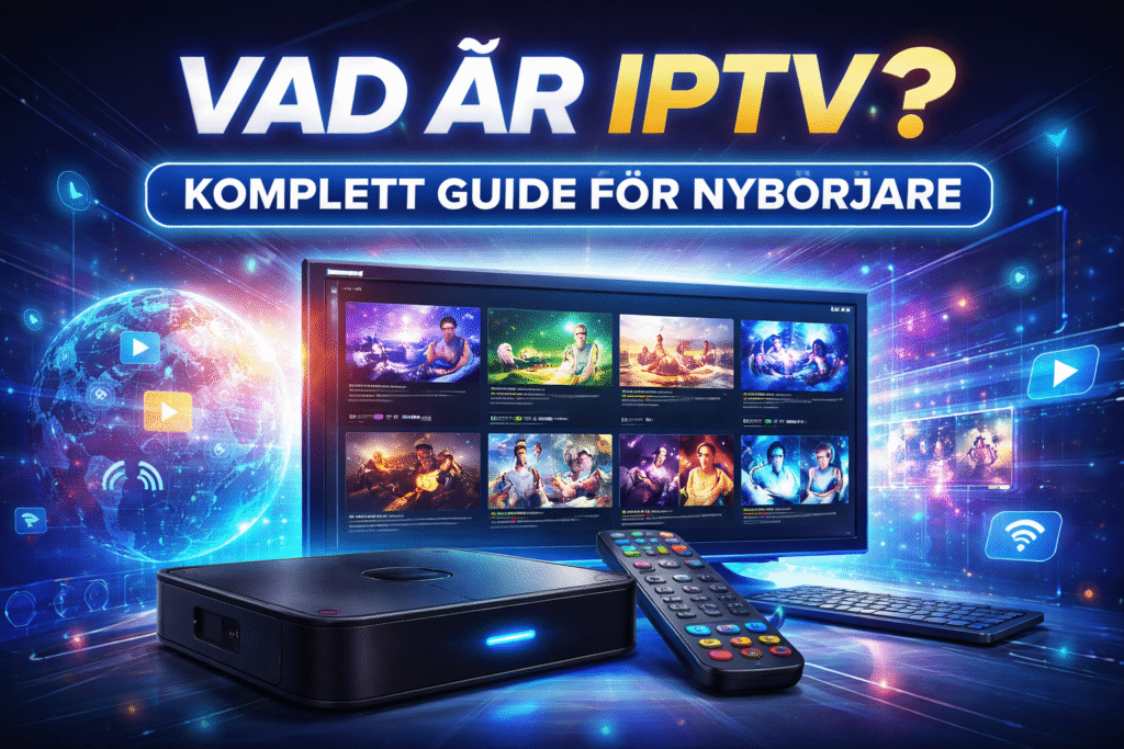 vad är iptv illustration som visar hur iptv streaming fungerar online