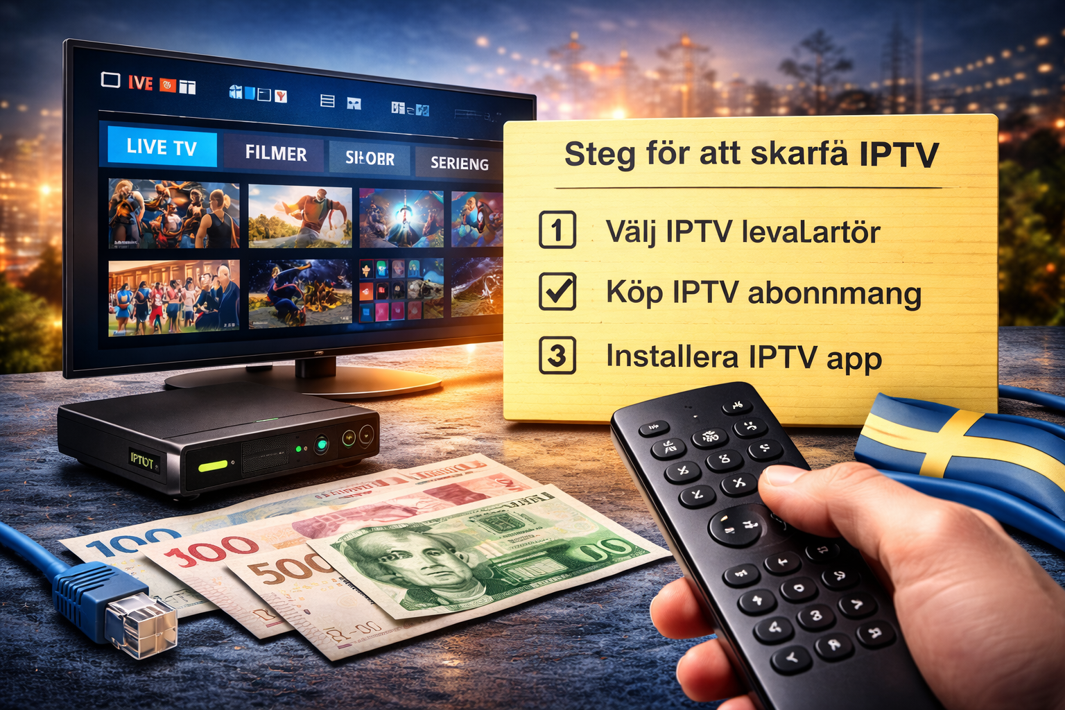 hur man skaffar iptv i sverige steg för steg guide för iptv abonnemang och installation