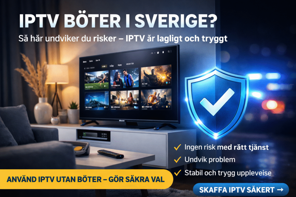 alt="iptv böter i sverige guide säker och laglig iptv streaming på smart tv"