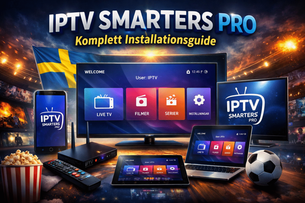 IPTV Smarters Pro guide för Nordic IPTV och IPTV Sverige på smart TV
