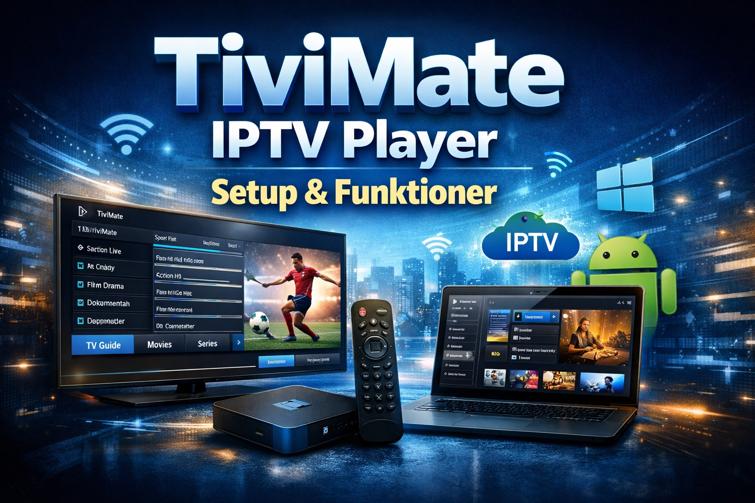 TiviMate IPTV Player guide för IPTV Sverige och Nordic IPTV på flera enheter