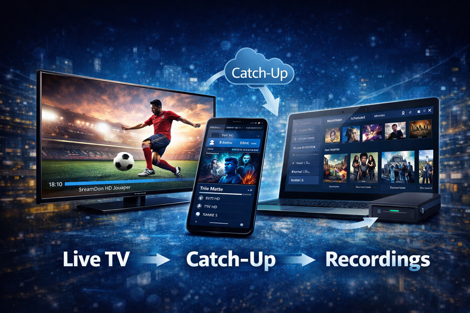 TiviMate IPTV Player app för att streama svensk IPTV kanaler på smart TV och Android