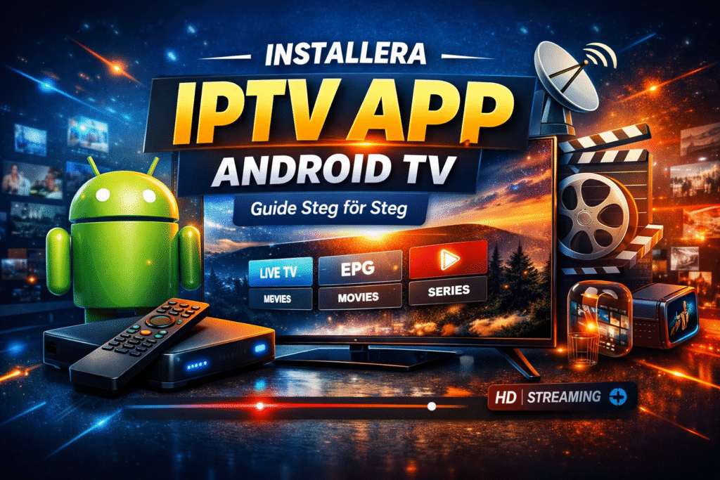 iptv app android tv installation guide steg för steg på smart tv och android box