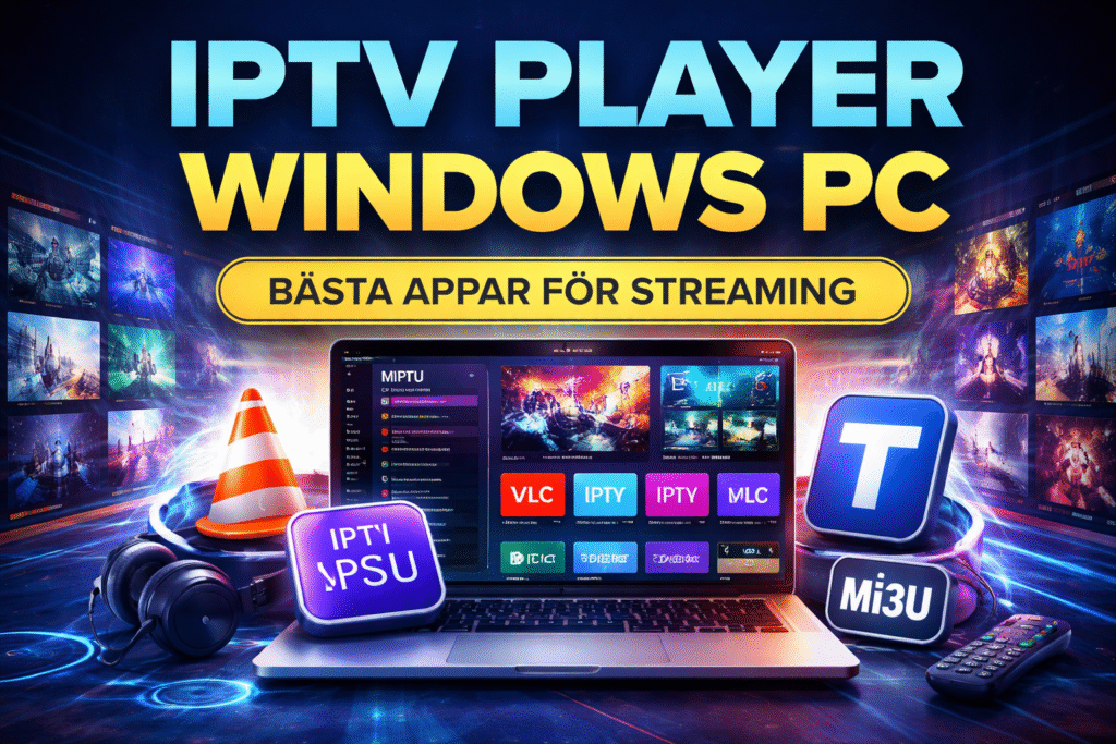 bästa iptv player windows pc för streaming med m3u och live tv