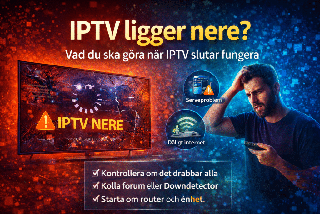 iptv ligger nere hur man fixar iptv nere och streaming problem i sverige