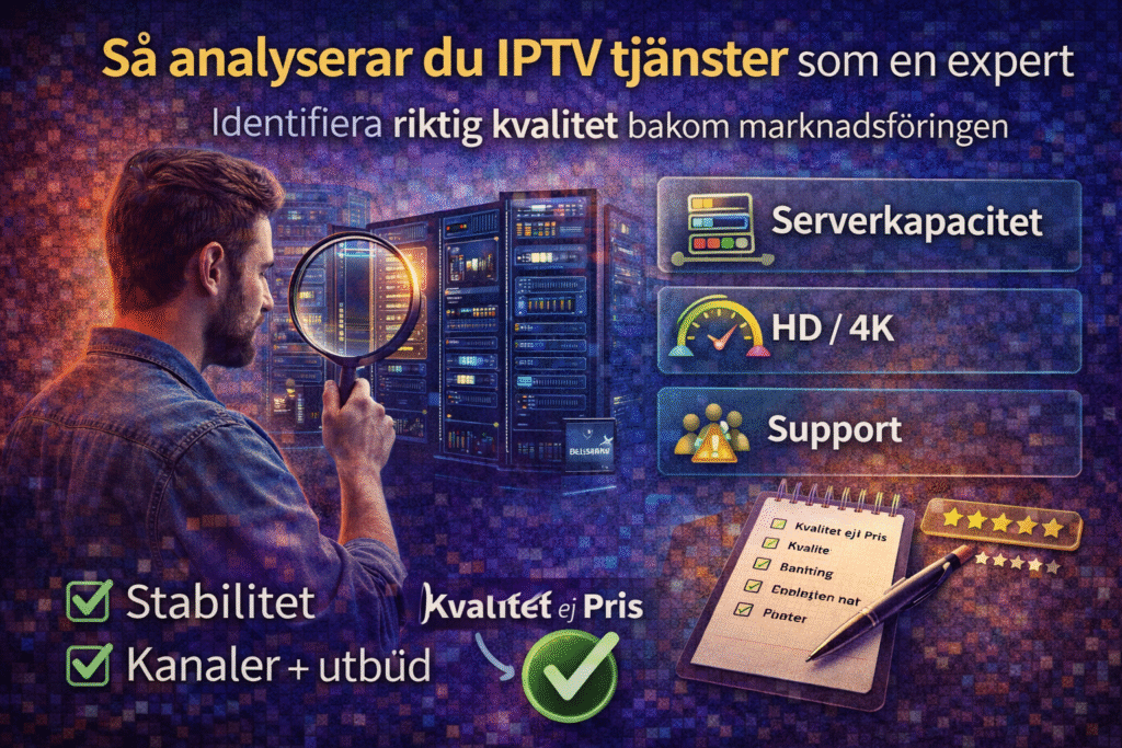 vilken iptv ar bast guide 2026 jamforelse av iptv tjanster och leverantorer