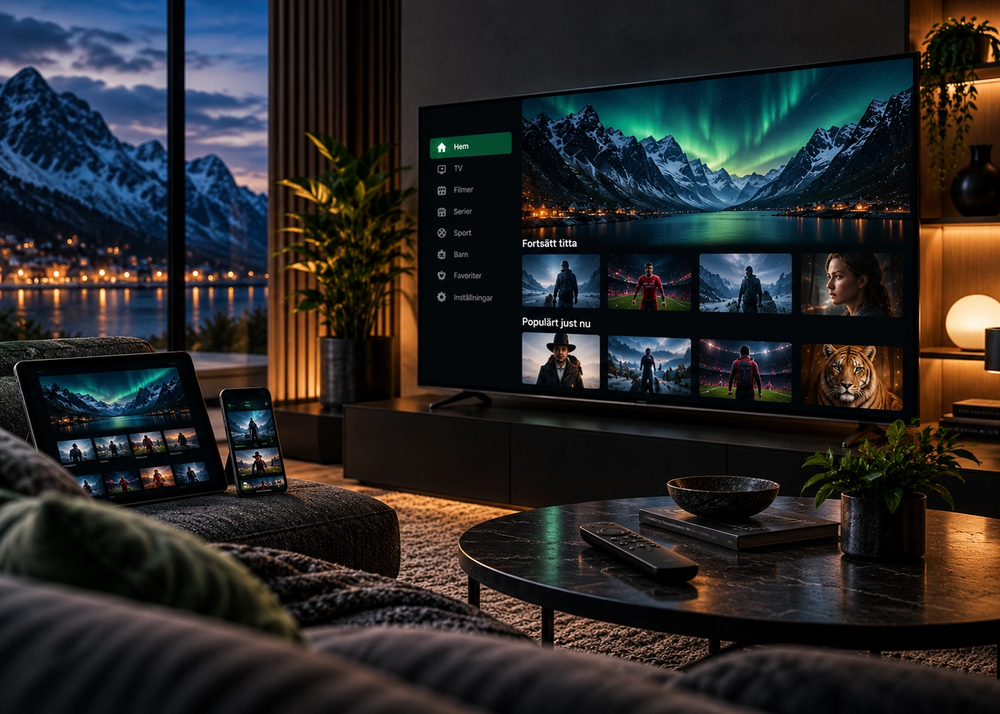 Bästa IPTV appen på modern TV mobil och surfplatta